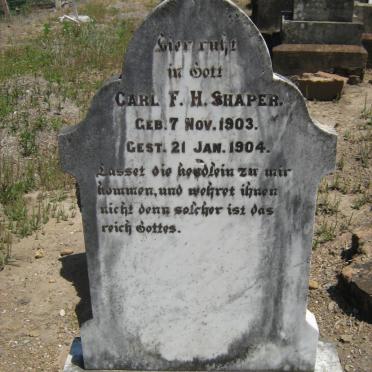 SHAPER Carl F.H. 1903-1904
