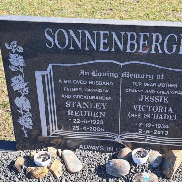 SONNENBERGER Stanley Reuben 1923-2005 &amp; Jessie Victoria SCHADE 1934-2013