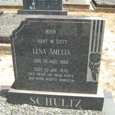 SCHULTZ Lena Amelia 1896-1976