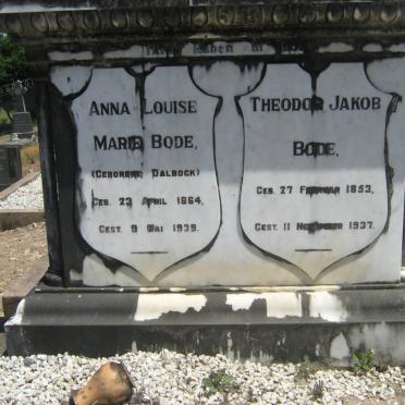 BODE Theodor Jakob 1853-1937 &amp; Anna Louise Marie nee DALBOCK 1864-1939