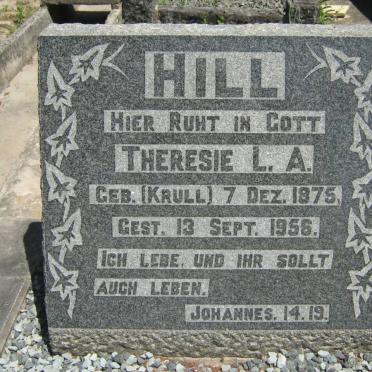 HILL Theresie L.A. nee KRULL 1875-1956