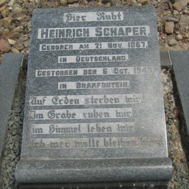 SCHAPER Heinrich 1867-1948