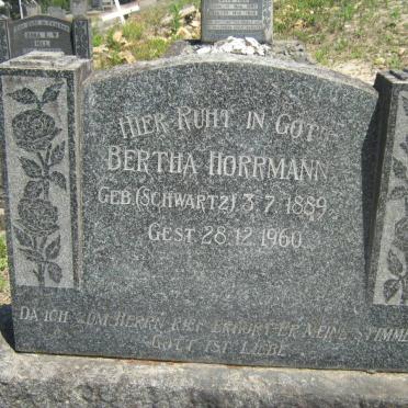 HORRMANN Bertha nee SCHWARTZ 1889-1960