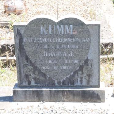 KUMM Johanna J. 1893-1983