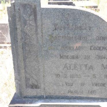 KUMM Aletta M. 1895-1962