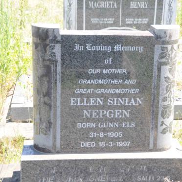 NEPGEN Ellen Sinian nee GUNN-ELS 1905-1997