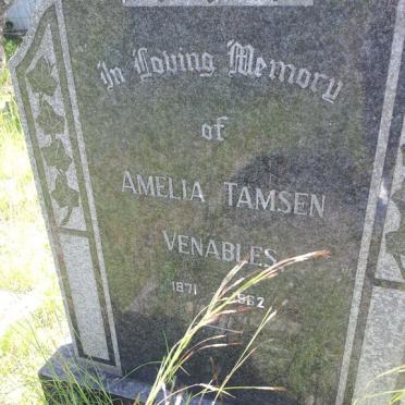 VENABLES Amelia Tamsen 1871-1962