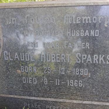 SPARKS Claude Hubert 1890-1966