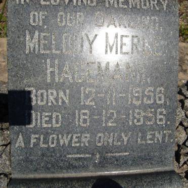 HAGEMANN Melody Merle 1956-1956