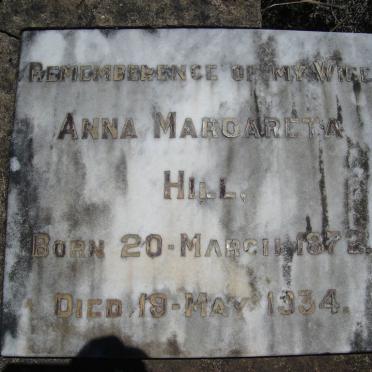 HILL Anna Margareta 1872-1934