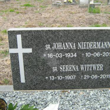 NIEDERMANN Johanna 1934-2011 :: WITTWER Serena 1907-2011