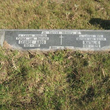 ABDO George 1913-1961 &amp; Natalie 1916-1978