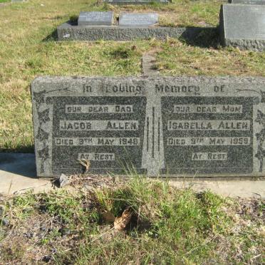 ALLEN Jacob -1948 &amp; Isabella -1959