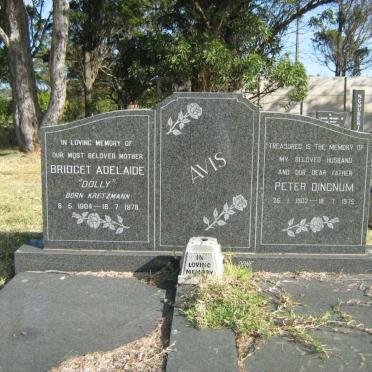 AVIS Peter Dingnum 1902-1975 &amp; Bridget Adelaide KRETZMANN 1904-1978