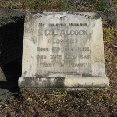 ALCOCK F.G.L. 1885-1948