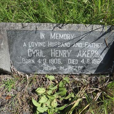 AKERS Cyril Henry 1906-1964