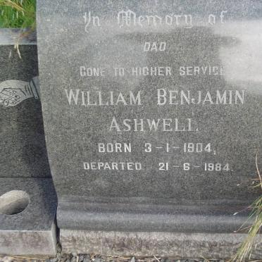 ASHWELL William Benjamin 1904-1984 