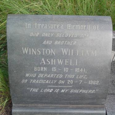 ASHWELL Winston William 1941-1962 