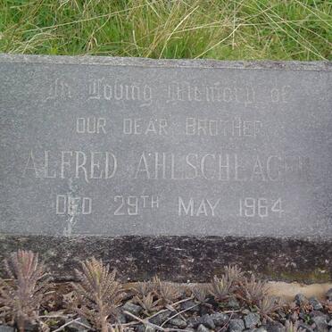 AHLSCHLAGER Alfred -1964