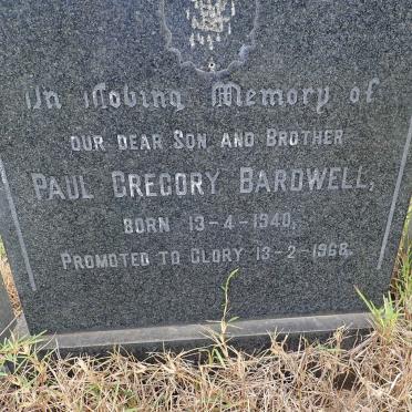BARDWELL Paul Gregory 1940-1968