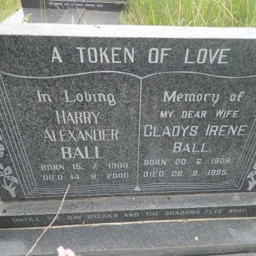 BALL Alexander 1909-2000 &amp; Gladys Irene 1908-1995