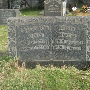 BAYNES Roy Guilford -1943 :: MARTIN Esther -1934