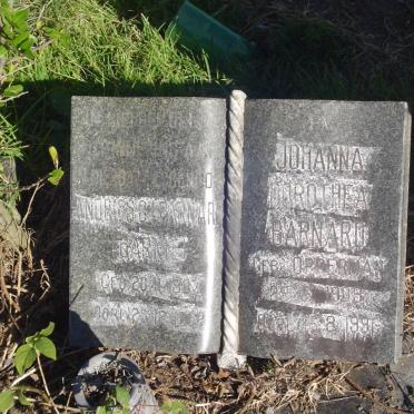 BARNARD Andries O. 1907-1962 &amp; Johanna Dorothea 1909-1991