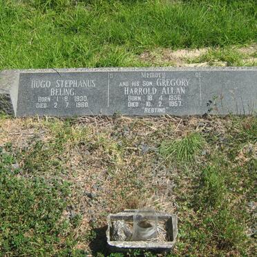 BELLING Hugo Stephanus 1930-1960 :: BELLING Gregory Harrold Allan 1956-1957