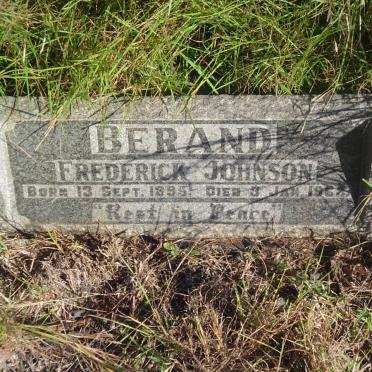 BERAND Frederick Johnson 1895-1963
