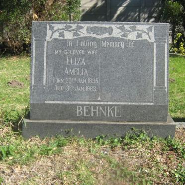 BEHNKE Eliza Amelia 1895-1963