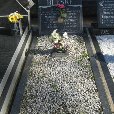 BLESKE Edward Jacobus 1915-1997 &amp; Martha PRESTON 1918-1988