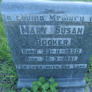 BOOKER Mary Susan 1920-1951