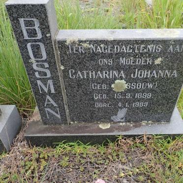 BOSMAN Catharina Johanna nee ROSSOUW 1899-1983
