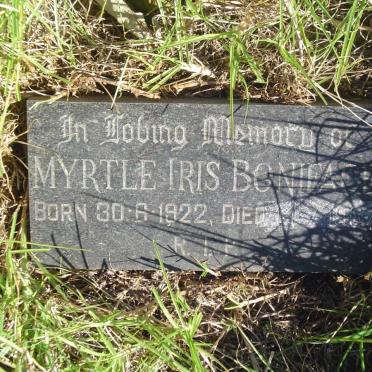 BONIFACE Myrtle Iris 1922-1967