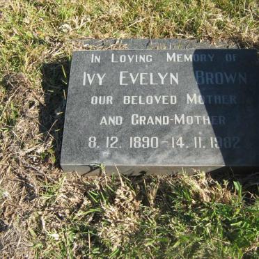 BROWN Ivy Evelyn 1890-1982