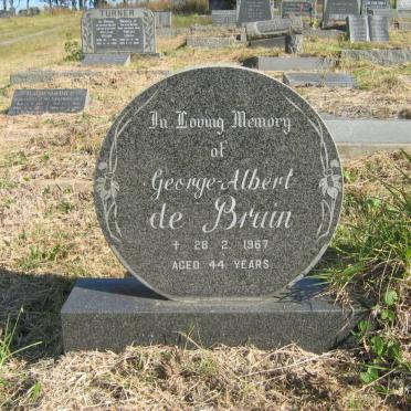 BRUIN George Albert, de -1967