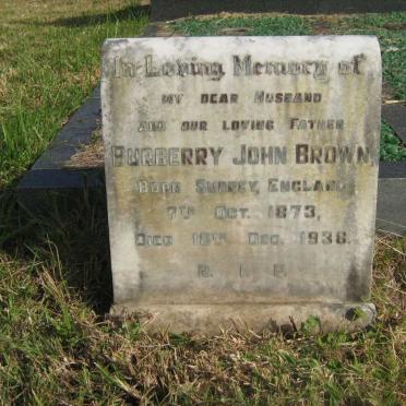 BROWN Burberry John 1873-1938