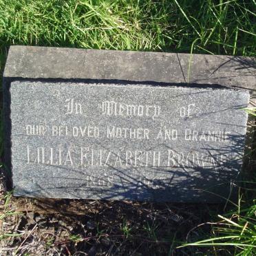 BROWNE Lillia Elizabeth 1868-1963