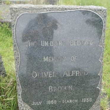 BROWN Oliver Alfred 1888-1958