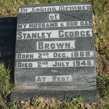 BROWN Stanley George 1888-1948