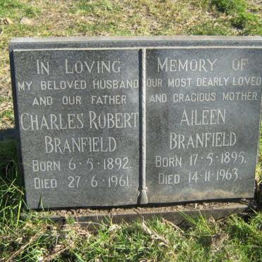 BRANFIELD Charles Robert 1892-1961 &amp; Aileen 1895-1963