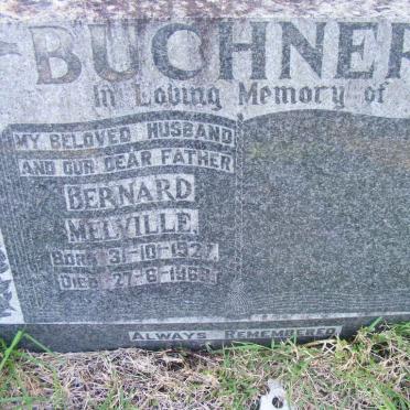 BUCHNER Bernard Melville 1927-1968