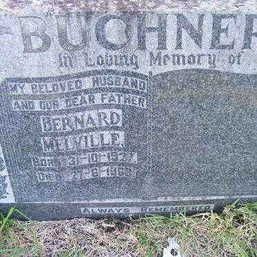 BUCHNER Bernard Melville 1927-1968