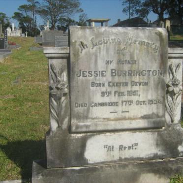 BURRINGTON Jessie 1851-1934