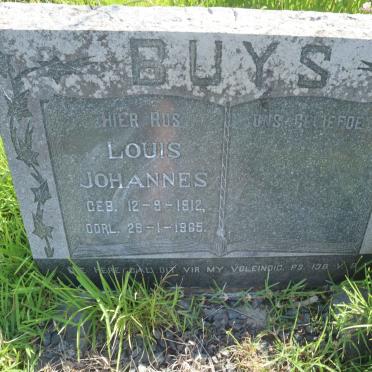BUYS Louis Johannes 1912-1965