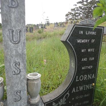 BUSS Konrad Ernst 1940-2013 &amp; Lorna Alwine 1940-1994