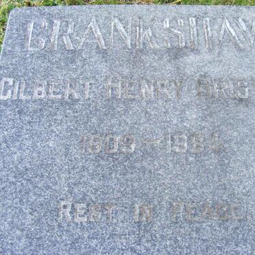 CRANKSHAW Gilbert Henry Bristow 1909-1984