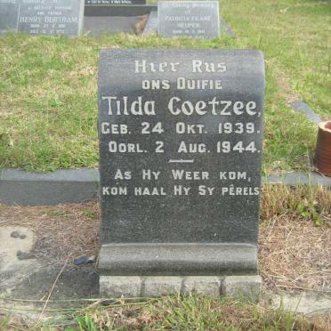 COETZEE Tilda 1939-1944