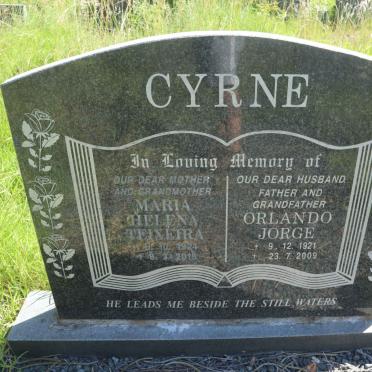 CYRNE Orlando Jorge 1921-2009 &amp; Maria Helena Texeira 1924-2015