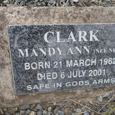 CLARK Mandy Ann nee NEL 1962-2001
